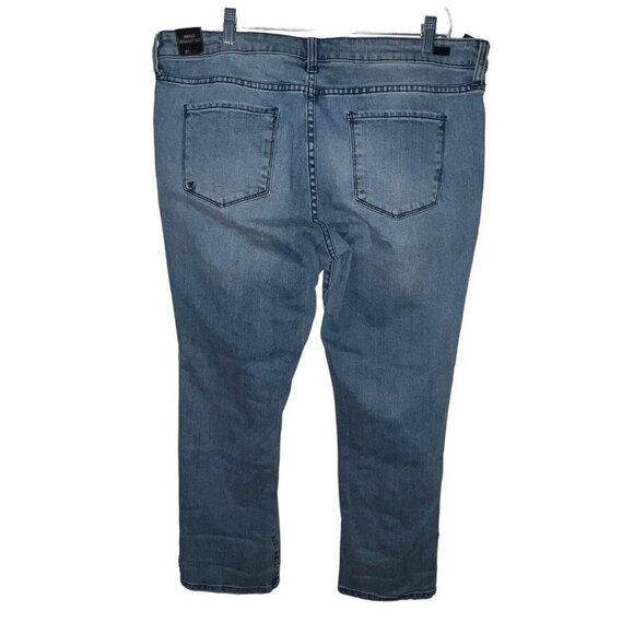 Kut From The Kloth Ankle Straight Leg Distressed Studded Jeans Women Size 16 New - Picture 4 of 13